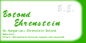 botond ehrenstein business card